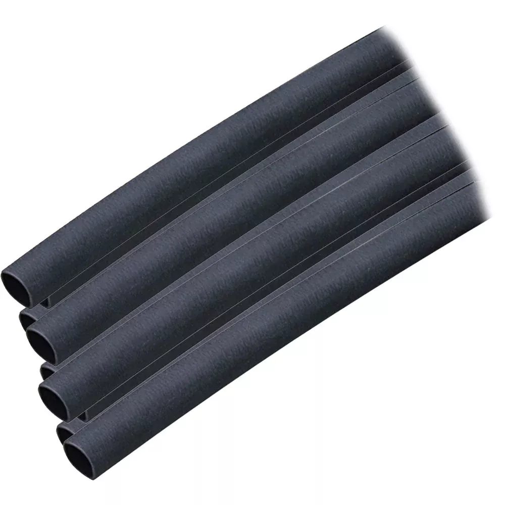 Ancor Adhesive Lined Heat Shrink Tubing (ALT) - 1/4" x 6" - 10-Pack - Black MPN - 303106