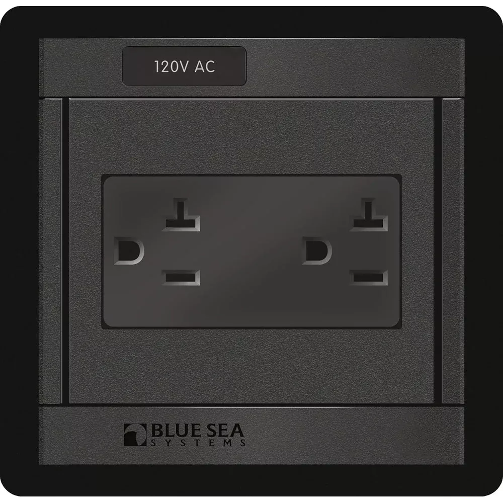 Blue Sea 1479 360 Panel - 120V AC DUal Outlet MPN - 1479