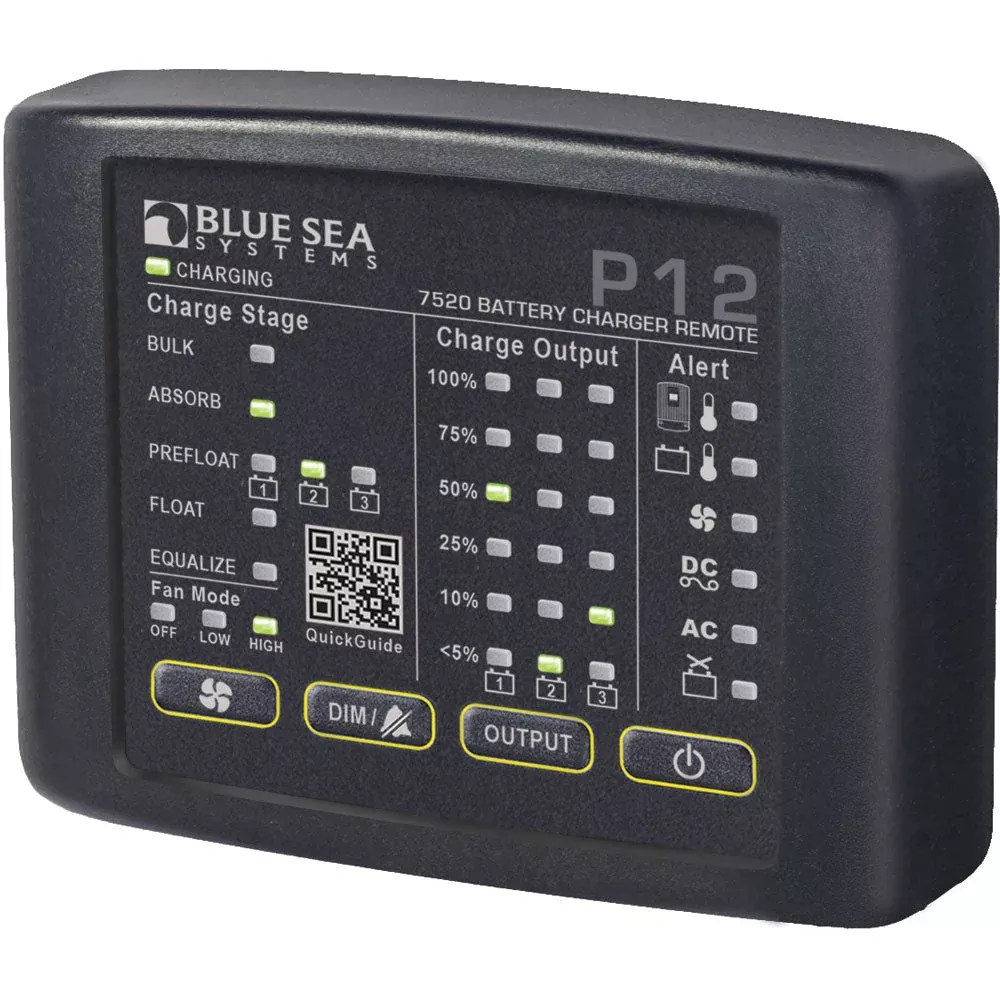 Blue Sea 7520 P12 LED Remote for Battery Chargers MPN - 7520