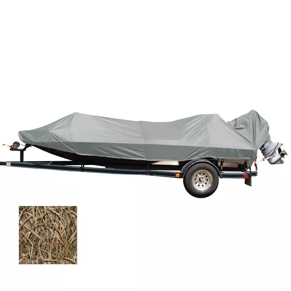 Carver Performance Poly-Guard Styled-to-Fit Boat Cover for 16.5' Jon Style Bass Boats - Shadow Grass MPN - 77816C-SG