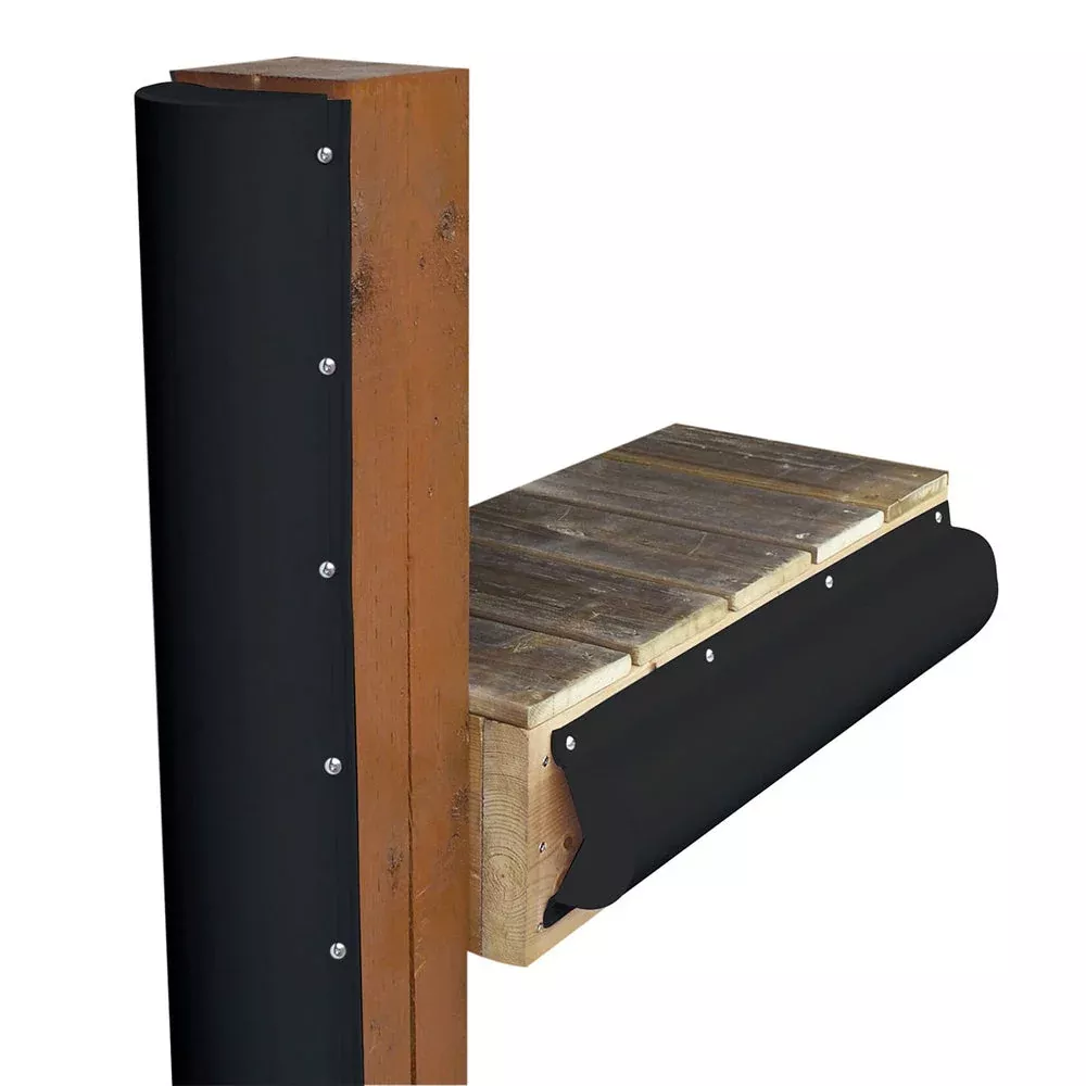 Dock Edge Piling Bumper - One End Capped - 6' - Black MPN - DE1020BF