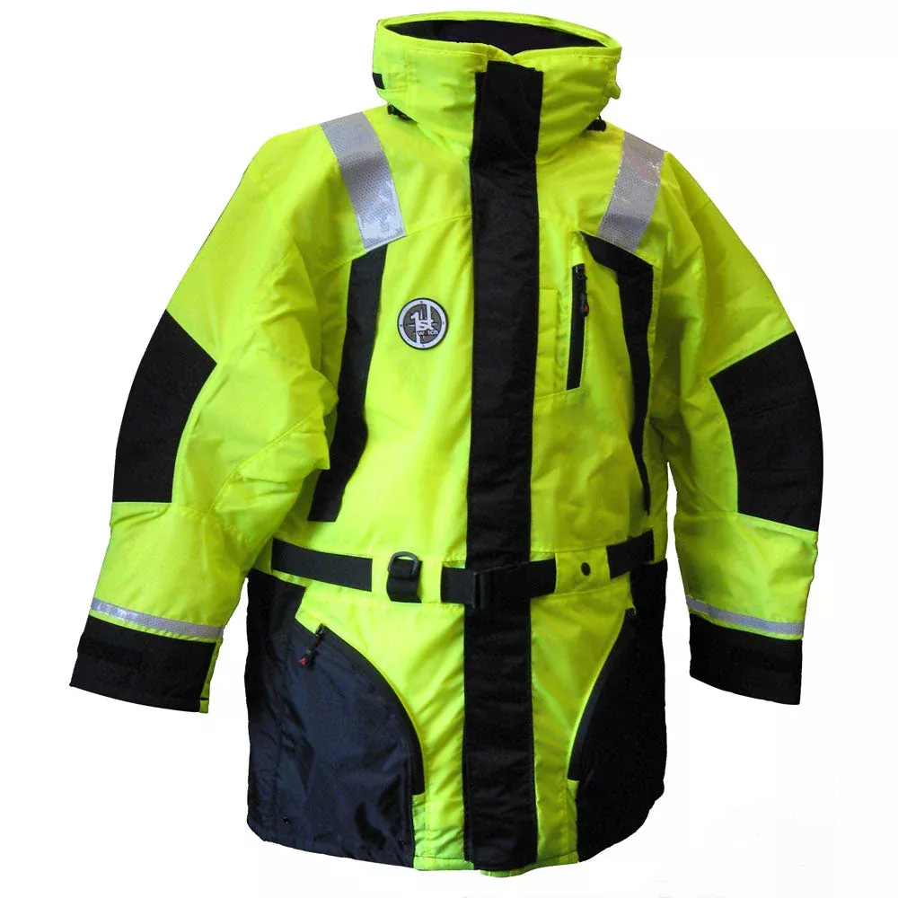 First Watch AC-1100 Flotation Coat - Hi-Vis Yellow - Large MPN - AC-1100-HV-L