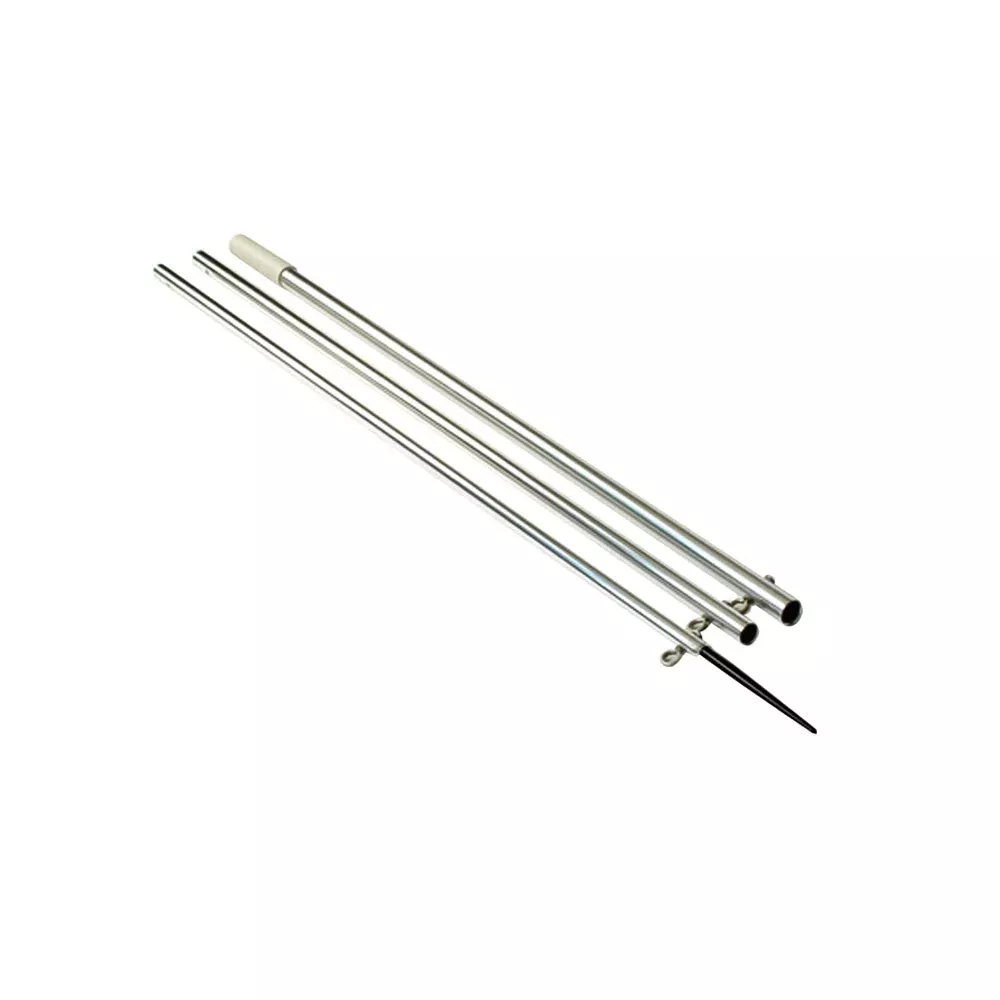 Lee's 15' Bright Silver/Black Spike - Step Tube 1-3/8" - No Spreader MPN - MX8715CR