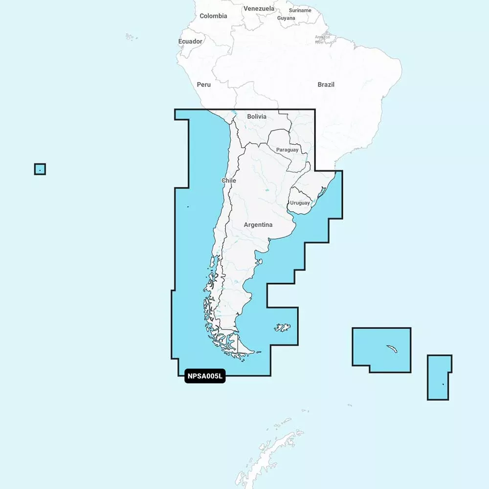 Navionics Platinum+ NPSA005L - Chile, ArgentinaEaster Island [010-C1365-40]