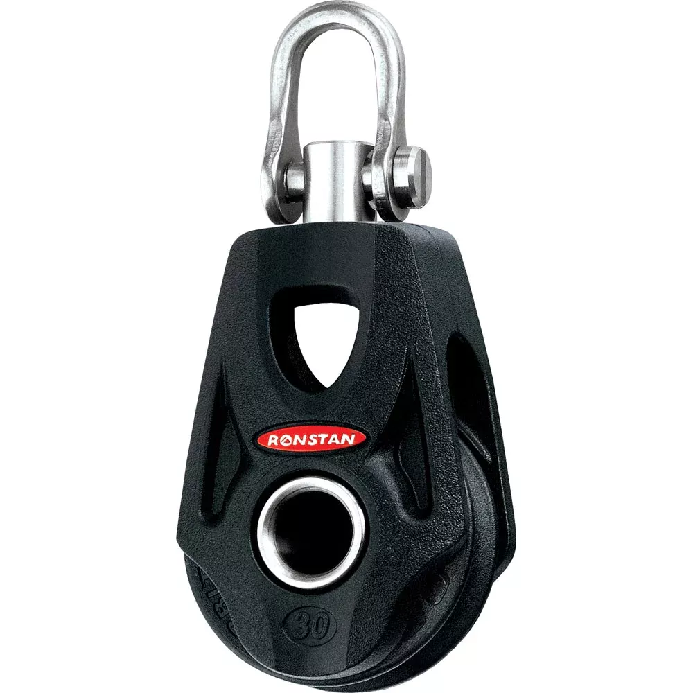 Ronstan Series 30 Ball Bearing Orbit Block™ - Single - Becket - Swivel Shackle Head MPN - RF35100