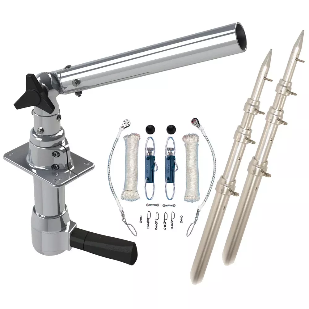 Rupp Revolution Top Gun Package with 18' Poles & Complete Single Line Rigging Kit with Klickers Release Clips MPN - REV-TPGN-18T