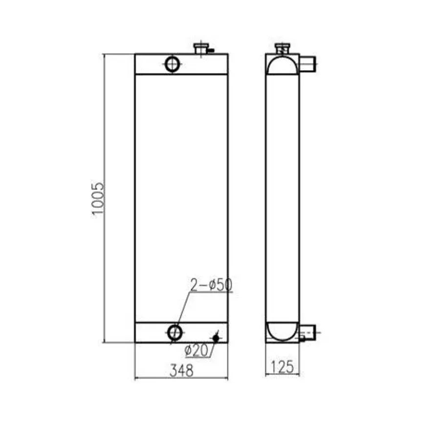 For Sany Excavator SY195C-9 Hydraulic Radiator Core Assembly - Fab Heavy Parts
