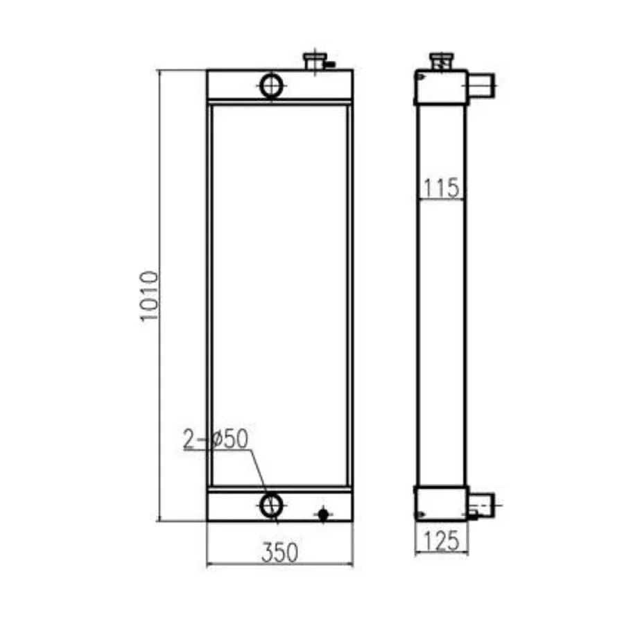 For Sany Excavator SY215C-9 SY225C-9 Hydraulic Radiator Core Assembly - Fab Heavy Parts