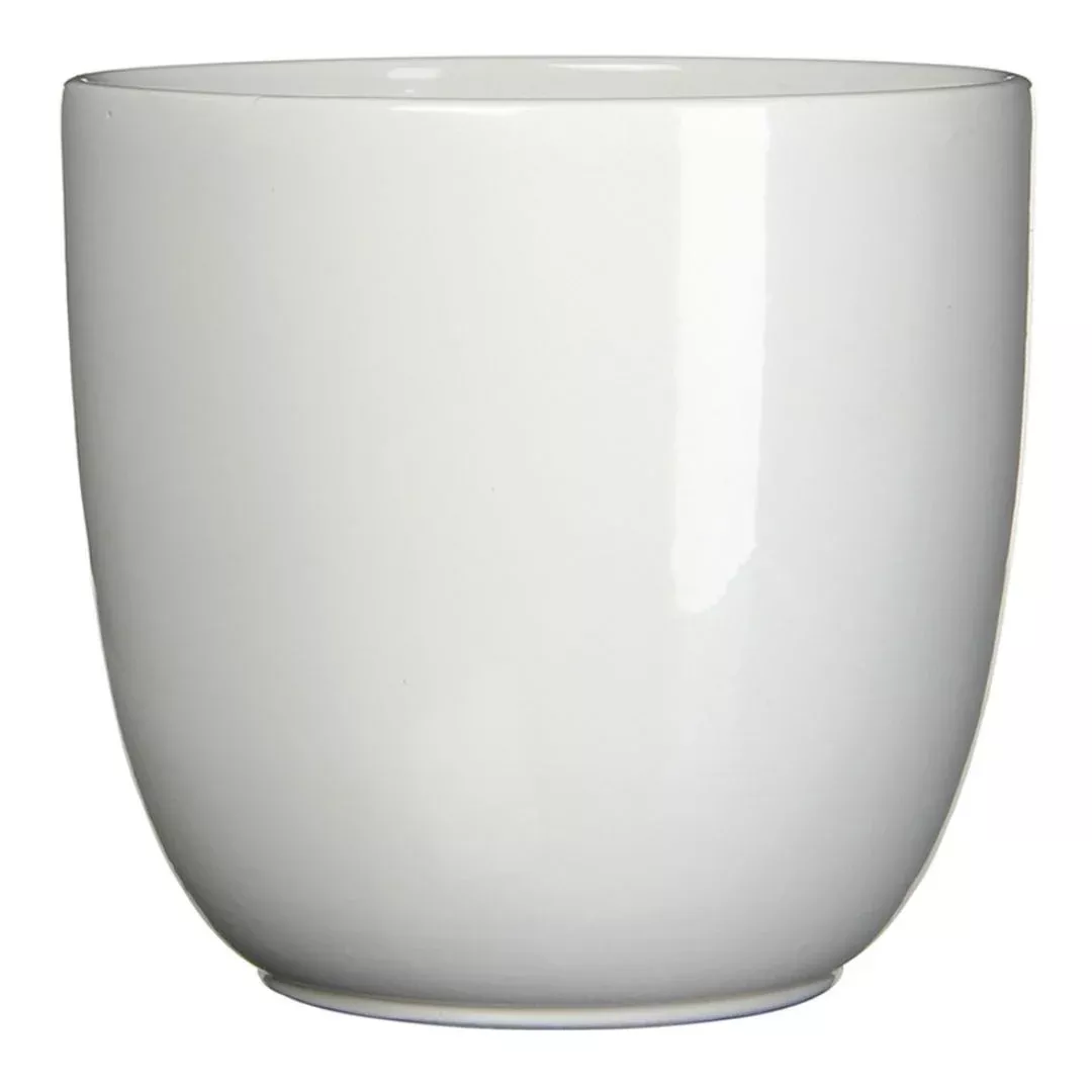 Tusca Round Planter – Alfresco – Gloss White – 6.75″