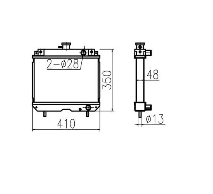 For Yanmar GP8 GP10 Hydraulic Radiator Core Assembly 119254-44510 - Fab Heavy Parts